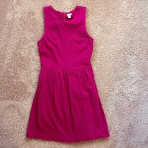 JCrew magenta pointe sleeveless dress